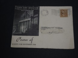 ETATS-UNIS - Carte Publicitaire Du Muséum De St Louis En 1948 - A Voir - L 181 - Cartas