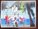 MALDIVES    2466  MINT NEVER HINGED MINI SHEETS OF FLOWERS - ORCHIDS   #  M-520-2   ( - Orquideas