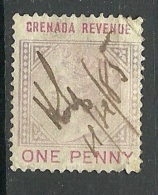 GRENADA O 1885 Revenue 1 Penny Queen Victoria O - Grenada (...-1974)