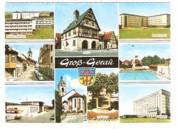 GROSS GERAU , Hessen,Deutschland; Bahnhof, Rathaus, Freibad, Krankenhaus, Landratsamt, Kirchstrasse,Schwestern-Wohnheime - Gross-Gerau