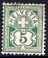 SWITZERLAND 1906 Arms 5c (Wmk Cross) Mint - Neufs