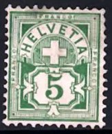 SWITZERLAND 1906 Arms 5c (Wmk Cross) Mint - Unused Stamps