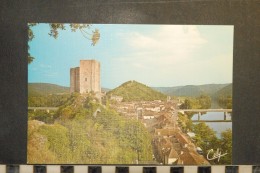 CP, 46, Luzech Vue Générale Le Donjon Carré Et Les Deux Ponts - Luzech