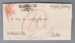 Tschech Heimat LOSDORF Langstempel (Ludvikovice) 1850-07-2? Vorphila Brief Nach Scheibbs - ...-1918 Préphilatélie