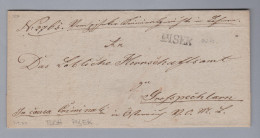 Tschech Heimat PISEK Langstempel 1839-09-07 Vorphila Brief Nach Grosspöchlarn - ...-1918 Préphilatélie