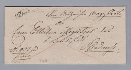 Tschech Heimat Neuhaus Handschriftsstempel 1819-11-30 Vorphila Brief Hülle Nach Budweis - ...-1918 Vorphilatelie