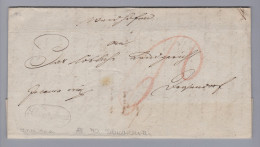 Österreich Heimat NÖ SCHWARZENAU Im Oval 1833-07-12 Vorphila Brief - ...-1850 Prephilately