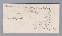 Österreich Heimat ST GRATZ Langstempel 1836-05-05 Vorphilabrief - ...-1850 Préphilatélie