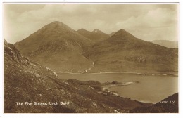 RB 1099 - Real Photo Postcard - The Five Sisters & Loch Duich - Wester Ross Scotland - Ross & Cromarty