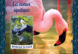 Niger 2016, Animals, Flamingos, BF - Flamants