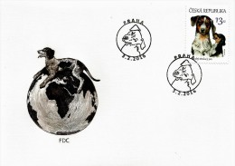Czech Republic - 2016 - Puppies - Czech National Breeds Of Dogs - Czech Spotted Dog - FDC (first Day Cover) - FDC