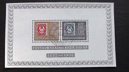 Norwegen 637/8 Block 1 Oo/ET, 100 Jahre Posthorn-Marken - Hojas Bloque