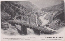Carte Postale Ancienne,SUISSE,TESSIN,ligne Chemin De Fer Du Gothard à La Biaschina,pont,prés GIORNICO,rare - Giornico