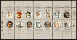 Israel Modern Hebrew Writers MS Mnh - Ungebraucht (ohne Tabs)