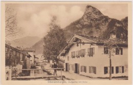 Carte Postale Ancienne,ALLEMAGNE,GERMANY,OBERAMMERGAU 1910,haute Bavière,dorfpartie Mit Kofel,éditeur Theodor Ackermann - Oberammergau