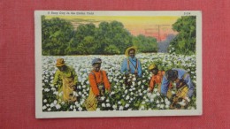 Black Americana  Busy Day Picking Cotton  =ref 2258 - Negro Americana