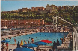 MONACO,1962,la Piscine Olympique,trés Belle Vue,plongeoir,grand Lampadaire,rare - Altri & Non Classificati