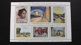 Schweden 638/41 Block 1 **/mnh, Gemälde Des Schwedischen Künstlers Ivan Aguéli (1869-1917) - Blocs-feuillets