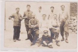 CARTE PHOTO,MILITAIRE,MILITARIA ,75,PARIS EN 1914,RUE DE BELLEVILLE,PARISIEN ET  SOLDAT,ENFANT - Arrondissement: 19