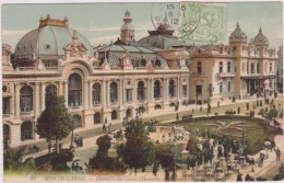 MONACO,MONTE CARLO,MONTE CARLU EN 1912,carte Ancienne Avec Timbre,LE CASINO,JARDIN,HABITANTS DE L ´EPOQUE - Monte-Carlo