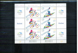 Slowenien / Slovenia 2016 Olympic Games RIO Postfrisch / MNH Kleinbogen / Sheet - Summer 2016: Rio De Janeiro