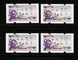 Macau Macao 2016 Label New Year Of Monkey Zodiac Stamp - Nuovi