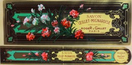 ETIQUETTE ANCIENNE Et BRACELET- SAVON OEILLET-MIGNARDISE Carnation - Roger & Gallet - Paris - En Bon Etat - - Etichette