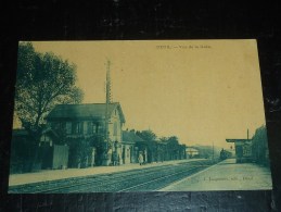 DEUIL VUE DE LA GARE - LOCOMOTIVE ARRIVE A QUAI - 95 VAL D'OISE (Q) - Deuil La Barre