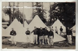 MAISONS LAFFITTE 1909 - 46 EME REGIMENT DE LIGNE - CAMP - YVELINES 78 - CARTE PHOTO MILITAIRE - Regimenten