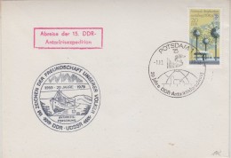 DDR 1979 Arbeise Der 15. DDR-Antarktisexpedition Cover Ca Potsdam 1.10.79 (30624) - Arctic Expeditions