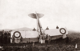 TAAVION ACCIDENT  AUX ENVIRONS DE REIMS VERTUS AVIZE ET BELFORT RETIRAGE D APRES PLAQUE PHOTO - Ongevalen