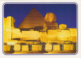 44694- GIZEH- PYRAMIDS AND THE GREAT SPHINX BY NIGHT - Gizeh