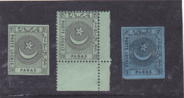 LIANNOS-LOKALPOST KONSTANTINOPEL,1865,HALBMOND UND STERN,TURKISCHE UND FRANZOSISCHE INSCHRIFTEN - Unused Stamps