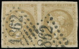 43Ab 10c. Bistre VERDATRE, R I, PAIRE Obl. GC 1862, TB - Autres & Non Classés