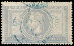 33    5f. Violet-gris, Obl. Càd BLEU, Inf. Pelurage, TB. Br - Autres & Non Classés