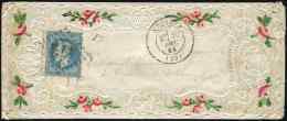 29B  20c. Bleu, T II, Obl. GC 472 S. Env. VALENTINE Superbement Décorée, Càd T17 BEZIERS 30/12/68, - Other & Unclassified