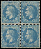 29B  20c. Bleu, T II, BLOC De 4, Petites Ch., TB - Other & Unclassified