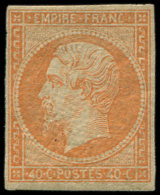 16b  40c. Orange S. Paille, Infime Trace De Charnière, Frais, TB. Br - Autres & Non Classés