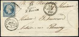 10   25c. Bleu, Obl. PC 990 S. LAC, Dateur B 24 JUIL 1853, Càd T15 MAICHE Et Cursive 24/COUR-/St MAURICE, Superbe - Autres & Non Classés