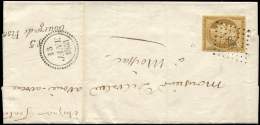 1a   10c. Bistre Brun, Obl. PC 468 S. LSC, Cursive 85/BOURG-DE-VISA, Dateur B 13 JANV 1853, Superbe - Autres & Non Classés