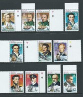 British Antarctic Territory 1975 - 1980 Polar Explorers & Ship Perf 14.5 Part Set Of 10 To 1 Pound MNH - Unused Stamps