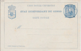 ETAT INDEPENDANT DU CONGO CARTE POSTALE POSTKAART ENTIER POSTAL STATIONERY BARBE COIFFURE BARTH - 1884-1894