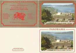 FEUSISBERG SZ Höfe Hotel Restaurant PANORAMA Doppel-Schreibkarten 10 X 29 Cm 2 Karten - Feusisberg