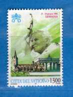 Vaticano ° - 1997 - I Viaggi Di Giovanni Paolo II. £ 1300,  Unif,1105.  Vedi Descrizione - Oblitérés