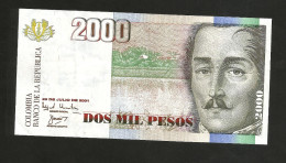 COLOMBIA - BANCO De La REPUBLICA - 2000 PESOS (2001) - Colombie