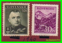 SLOVAQUIA  ( EUROPA ) 2 SELLOS AÑO 1945 - Used Stamps