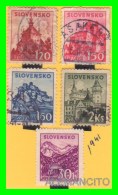 SLOVAQUIA  ( EUROPA ) 5 SELLOS AÑO 1941 - Usados