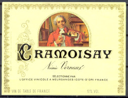 333 - Cramoisay - Noémie Vernaux - Sélectionné Par L'Office Vinicole à Meursanges - Côte D'Or - Rode Wijn