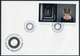 DENMARK / DANEMARK (2016) - Cover - Stamp Art, Embroidered, Bonnet, Guldnakker, Empty Interior, Sondergaard - Covers & Documents