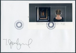 DENMARK / DANEMARK (2016) - Signed Cover - Stamp Art, Embroidered, Bonnet, Guldnakker, Empty Interior, Sondergaard - Lettere